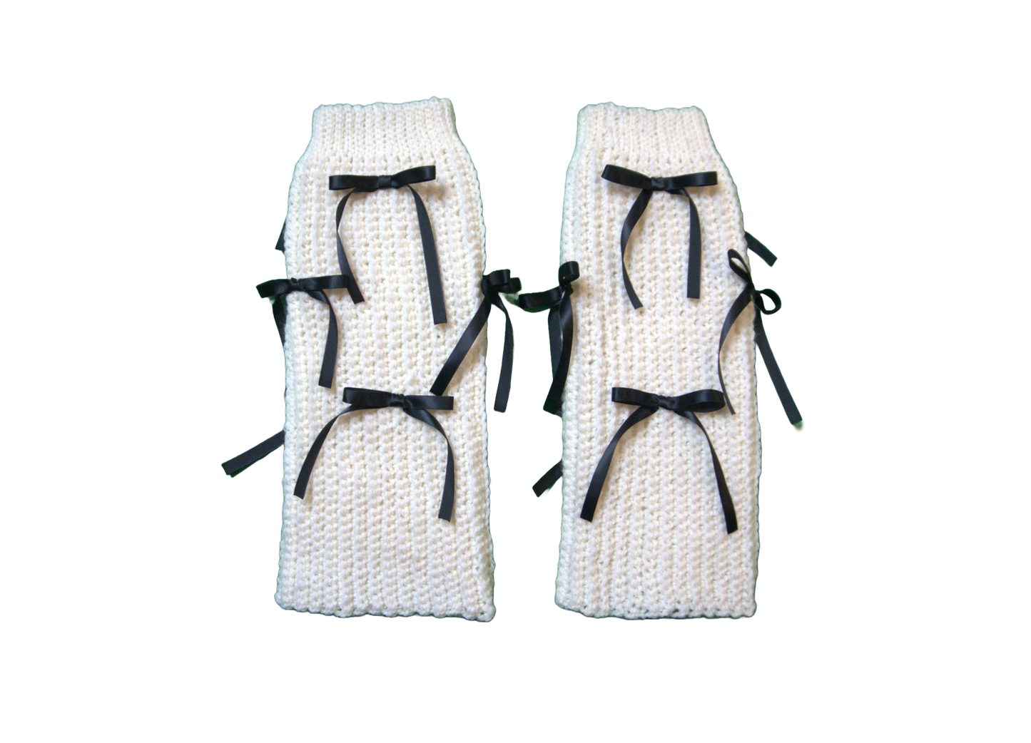 CECILIA LEG WARMERS ☆ (BLACK BOWS)